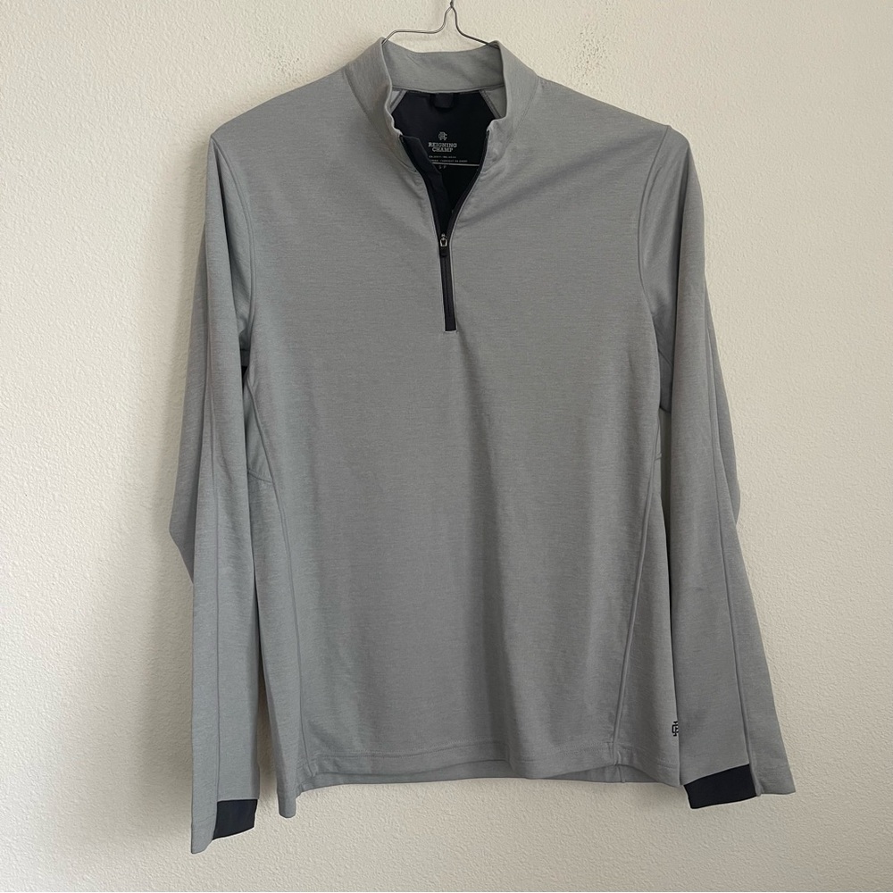 Reigning Champ 1/4 Half Zip Stretch Lightweight Sweater Pullover